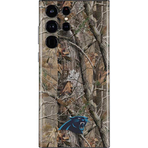 NFL Carolina Panthers Realtree AP Camo Galaxy S22 Ultra Skin