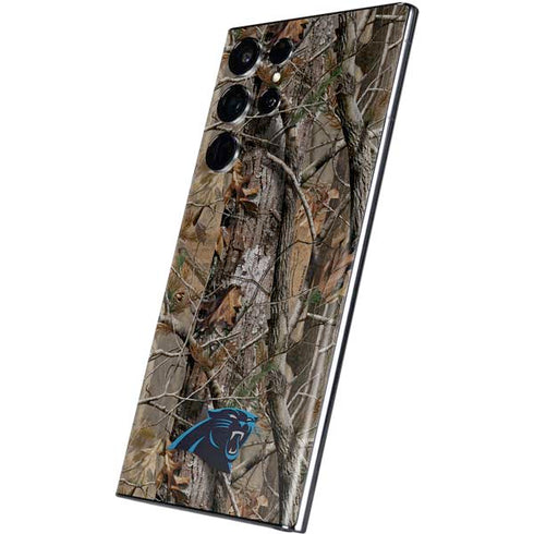 NFL Carolina Panthers Realtree AP Camo Galaxy S22 Ultra Skin