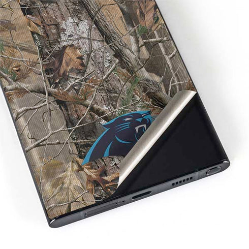 NFL Carolina Panthers Realtree AP Camo Galaxy S22 Ultra Skin