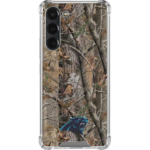 NFL Carolina Panthers Realtree AP Camo Galaxy S23 Plus Clear Case