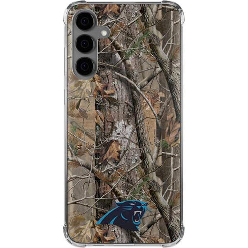 NFL Carolina Panthers Realtree AP Camo Galaxy S24 Plus Clear Case