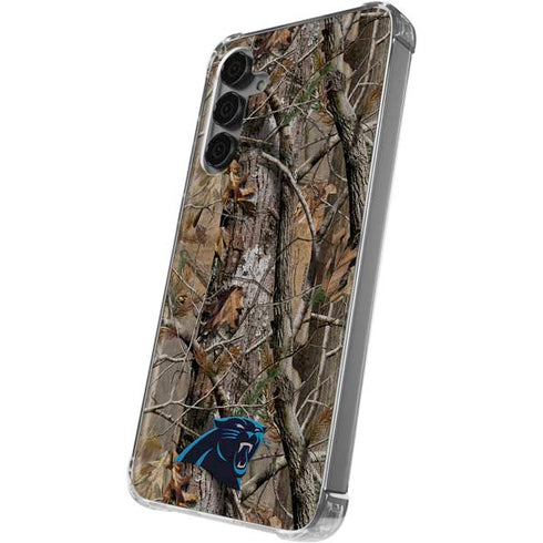 NFL Carolina Panthers Realtree AP Camo Galaxy S24 Plus Clear Case