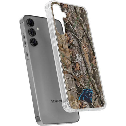 NFL Carolina Panthers Realtree AP Camo Galaxy S24 Plus Clear Case