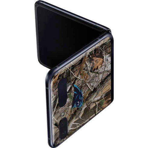NFL Carolina Panthers Realtree AP Camo Galaxy Z Flip Skin