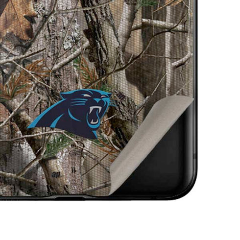 NFL Carolina Panthers Realtree AP Camo Galaxy Z Flip Skin