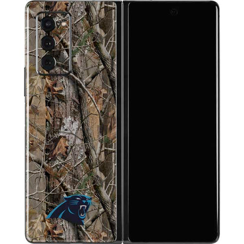NFL Carolina Panthers Realtree AP Camo Galaxy Z Fold2 5G Skin