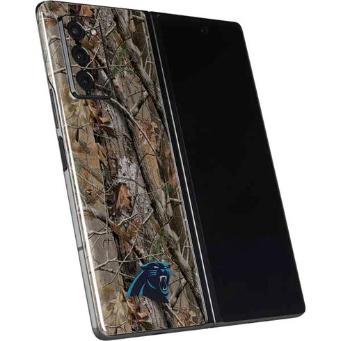 NFL Carolina Panthers Realtree AP Camo Galaxy Z Fold2 5G Skin