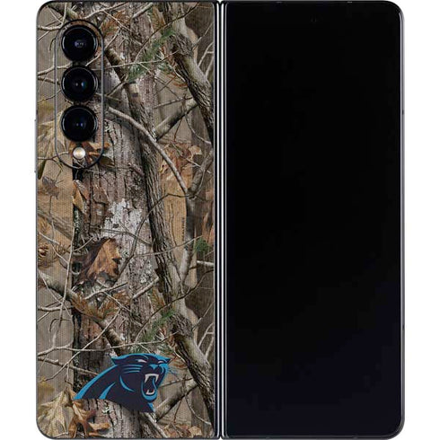 NFL Carolina Panthers Realtree AP Camo Galaxy Z Fold4 5G Skin