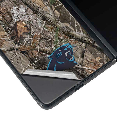NFL Carolina Panthers Realtree AP Camo Galaxy Z Fold4 5G Skin