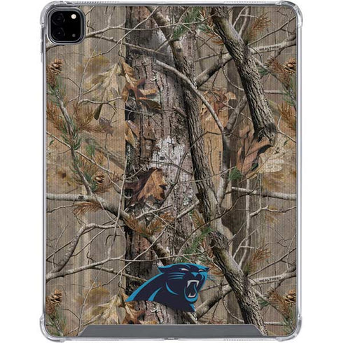 NFL Carolina Panthers Realtree AP Camo iPad Pro 12.9in (2020) Clear Case