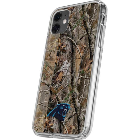 NFL Carolina Panthers Realtree AP Camo iPhone 11 Clear Case