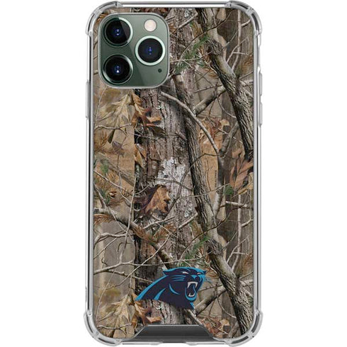 NFL Carolina Panthers Realtree AP Camo iPhone 11 Pro Max Clear Case