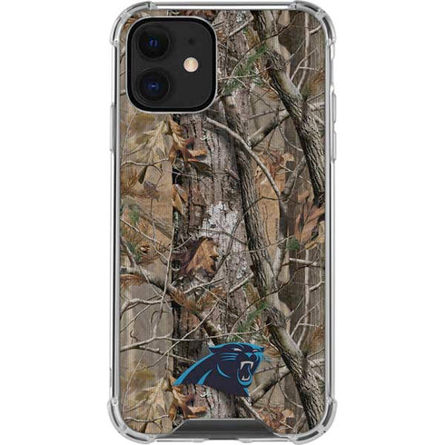 NFL Carolina Panthers Realtree AP Camo iPhone 12 Mini Clear Case