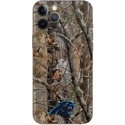 NFL Carolina Panthers Realtree AP Camo iPhone 12 Pro Max Skin