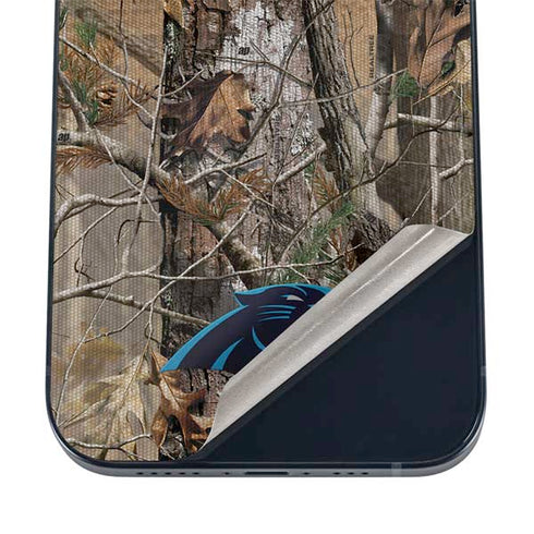 NFL Carolina Panthers Realtree AP Camo iPhone 12 Skin