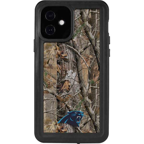 NFL Carolina Panthers Realtree AP Camo iPhone 12 Waterproof Case