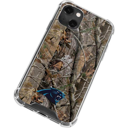 NFL Carolina Panthers Realtree AP Camo iPhone 14 Plus Clear Case