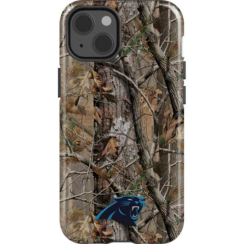 NFL Carolina Panthers Realtree AP Camo iPhone 15 Impact Case