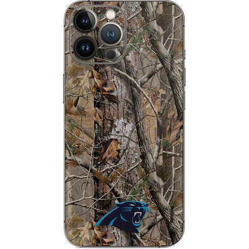 NFL Carolina Panthers Realtree AP Camo iPhone 14 Pro Max Skin
