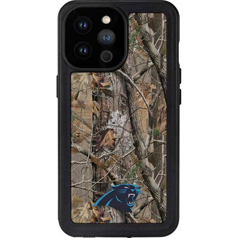NFL Carolina Panthers Realtree AP Camo iPhone 14 Pro Max Waterproof Case