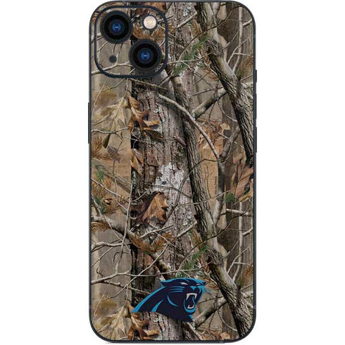 NFL Carolina Panthers Realtree AP Camo iPhone 14 Skin