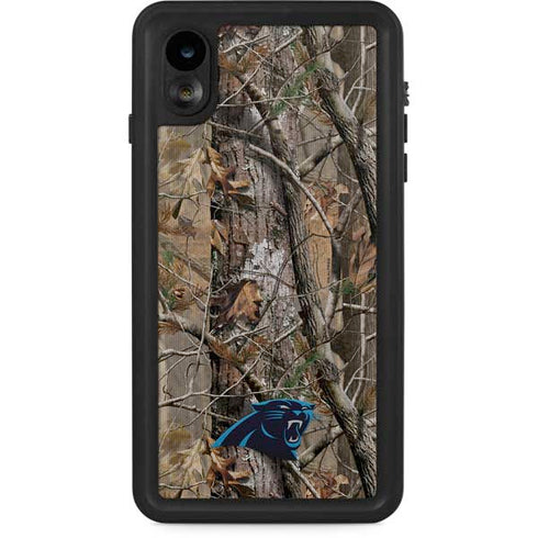 NFL Carolina Panthers Realtree AP Camo iPhone XR Waterproof Case