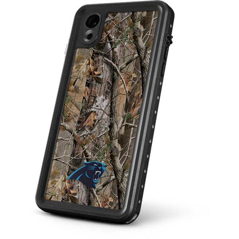 NFL Carolina Panthers Realtree AP Camo iPhone XR Waterproof Case