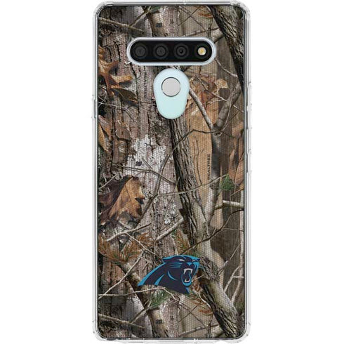 NFL Carolina Panthers Realtree AP Camo LG Stylo 6 Clear Case
