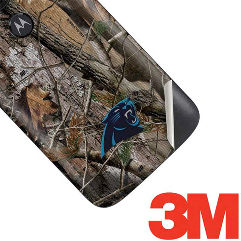 NFL Carolina Panthers Realtree AP Camo Moto E5 Play Skin