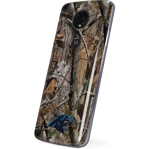 NFL Carolina Panthers Realtree AP Camo Moto E5 Plus Skin