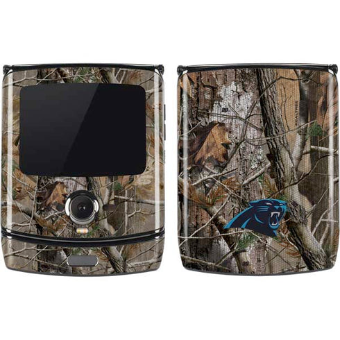 NFL Carolina Panthers Realtree AP Camo Motorola RAZR Skin