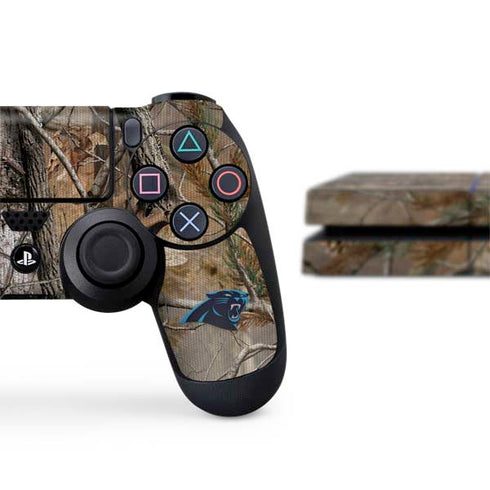 NFL Carolina Panthers Realtree AP Camo PS4 Console and Controller Bundle Skin