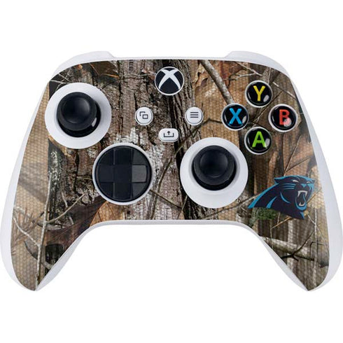 NFL Carolina Panthers Realtree AP Camo Xbox Series S Controller Skin