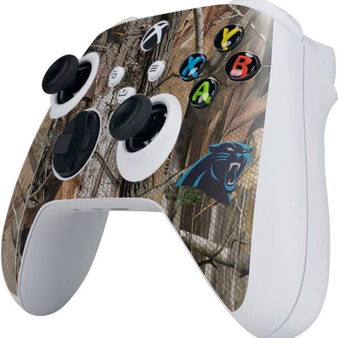 NFL Carolina Panthers Realtree AP Camo Xbox Series S Controller Skin