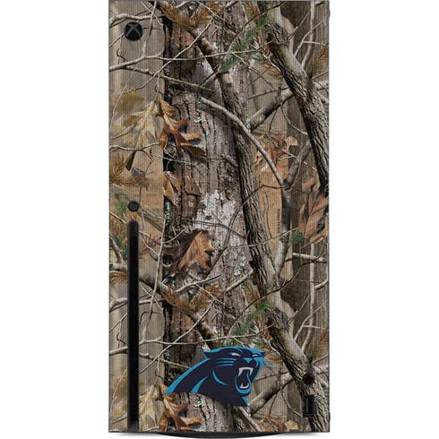 NFL Carolina Panthers Realtree AP Camo Xbox Series X Console Skin