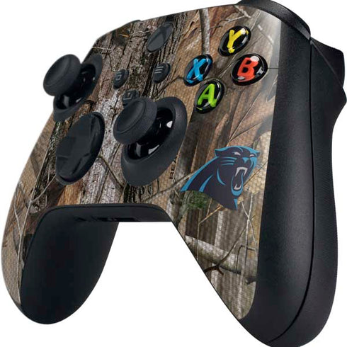 NFL Carolina Panthers Realtree AP Camo Xbox Series X Controller Skin