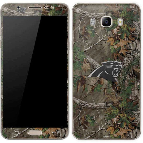 NFL Carolina Panthers Realtree Xtra Green Camo Galaxy J7 Skin