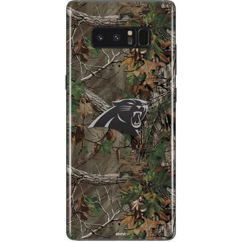 NFL Carolina Panthers Realtree Xtra Green Camo Galaxy Note 8 Skin