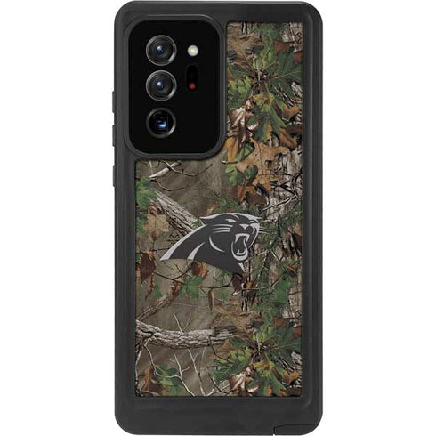 NFL Carolina Panthers Realtree Xtra Green Camo Galaxy Note20 Ultra 5G Waterproof Case