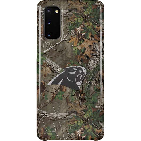 NFL Carolina Panthers Realtree Xtra Green Camo Galaxy S20 Lite Case