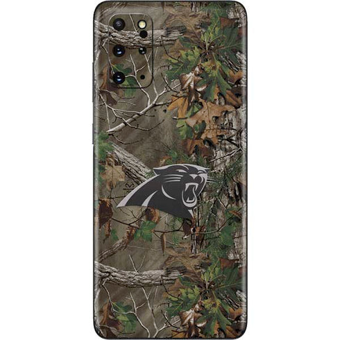 NFL Carolina Panthers Realtree Xtra Green Camo Galaxy S20 Plus Skin