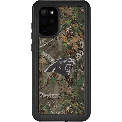 NFL Carolina Panthers Realtree Xtra Green Camo Galaxy S20 Plus Waterproof Case