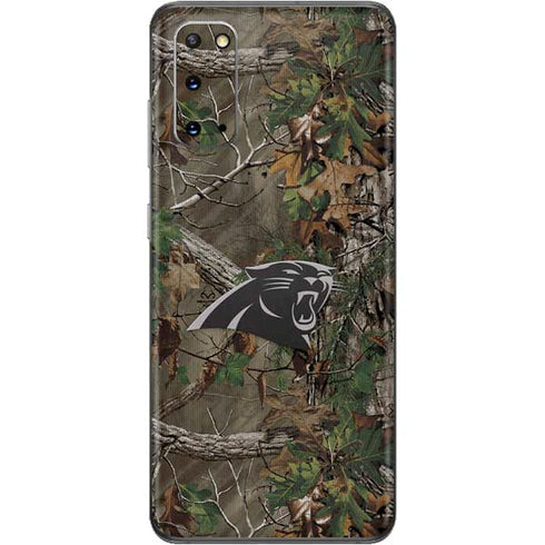 NFL Carolina Panthers Realtree Xtra Green Camo Galaxy S20 Skin