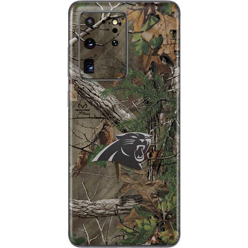 NFL Carolina Panthers Realtree Xtra Green Camo Galaxy S20 Ultra 5G Skin