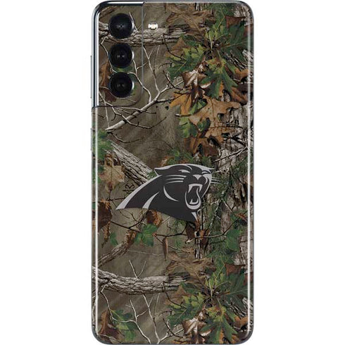 NFL Carolina Panthers Realtree Xtra Green Camo Galaxy S21 5G Skin