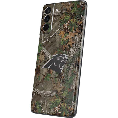NFL Carolina Panthers Realtree Xtra Green Camo Galaxy S21 5G Skin