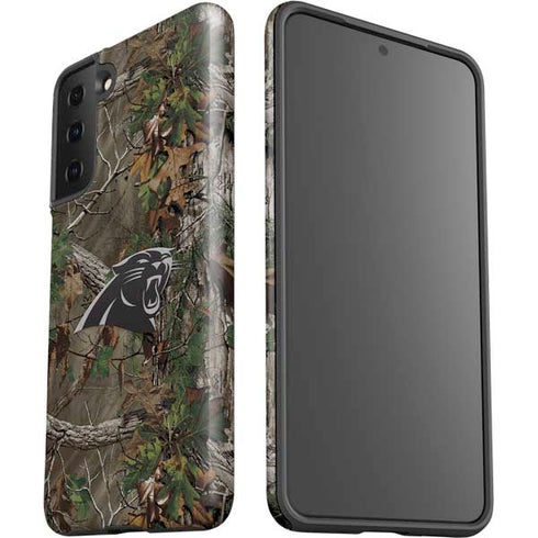NFL Carolina Panthers Realtree Xtra Green Camo Galaxy S21 Plus 5G Pro Case