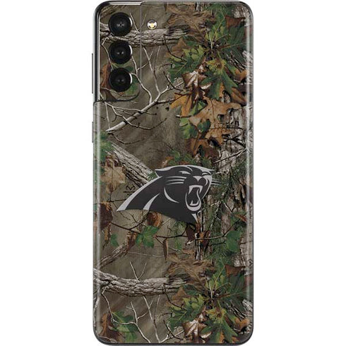 NFL Carolina Panthers Realtree Xtra Green Camo Galaxy S21 Plus 5G Skin