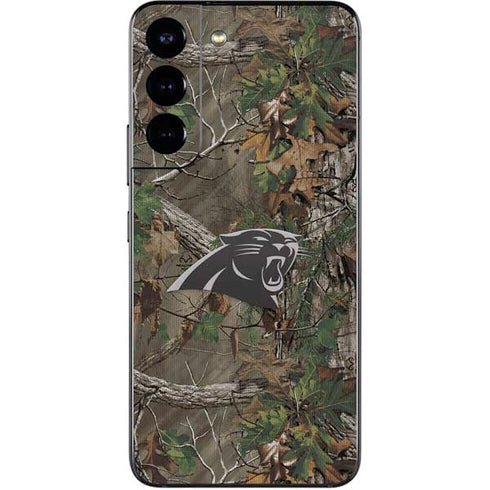 NFL Carolina Panthers Realtree Xtra Green Camo Galaxy S22 Skin