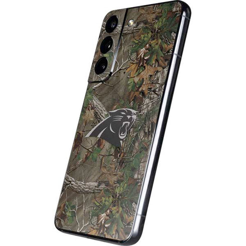 NFL Carolina Panthers Realtree Xtra Green Camo Galaxy S22 Skin